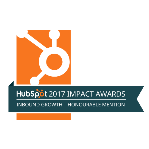 V86 awarded Honourable Mention in 2017 HubSpot impact awards
