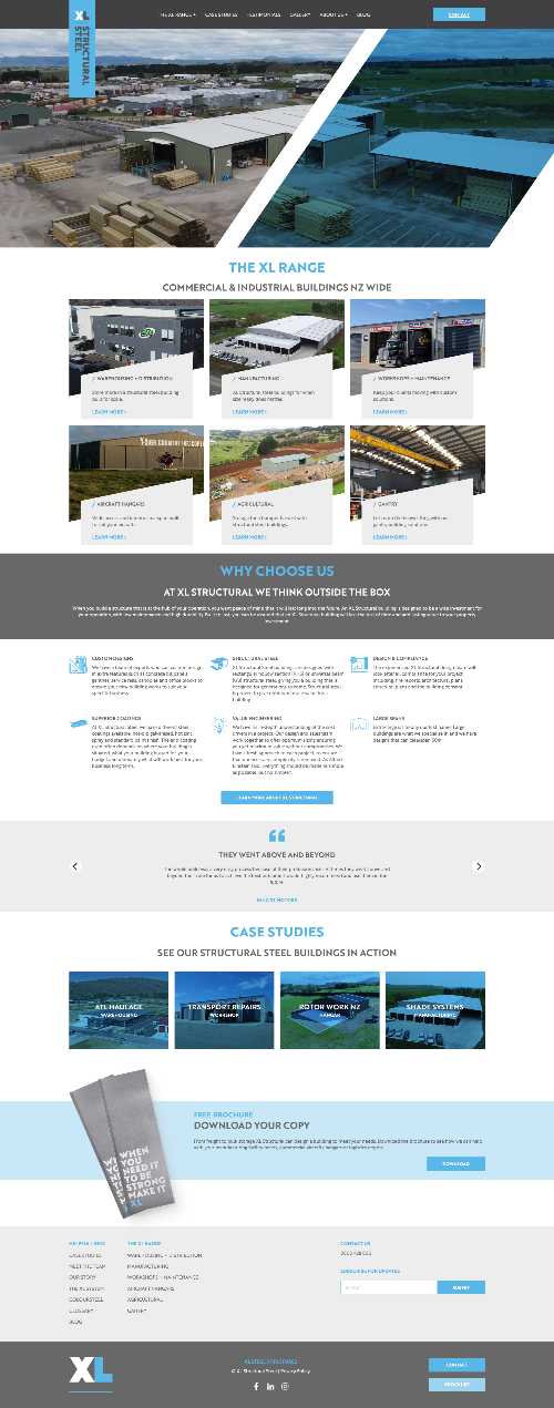 XL Structural website by V86