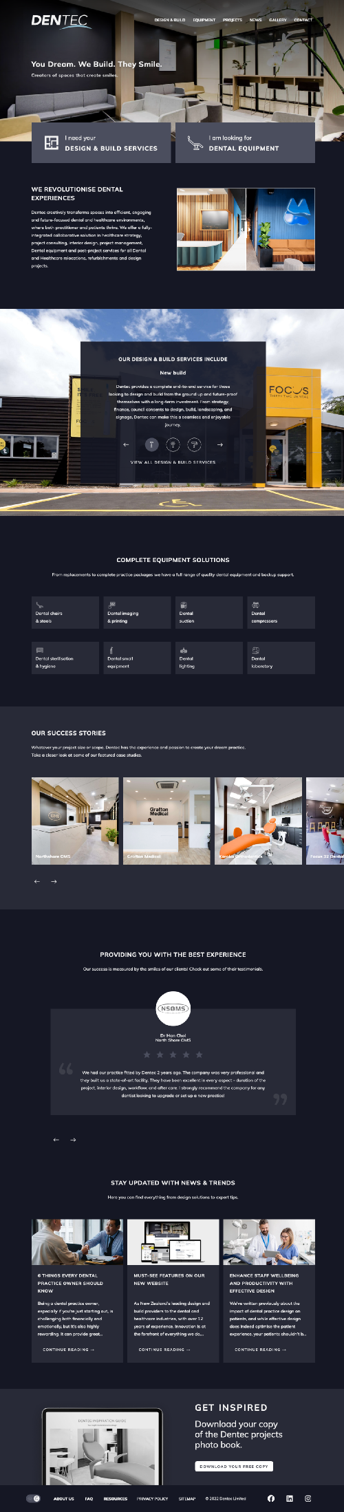 Dentec website by V86